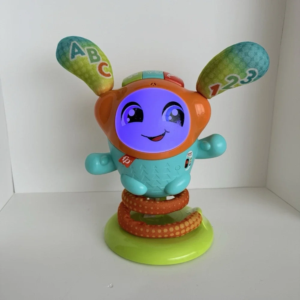 Fisher-Price Bounce and‎ Spin BeatBo Toy Interactive Lights Sounds ABC 123